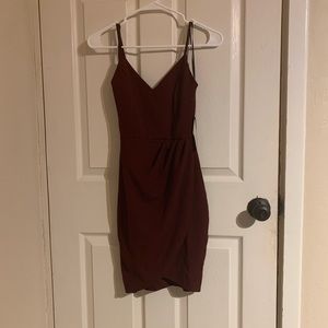 Burgundy Homecoming dress